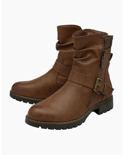 Lotus Brown Jemma Boot Tan