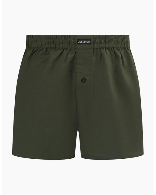 Lyle & Scott Black Woven Boxer for men