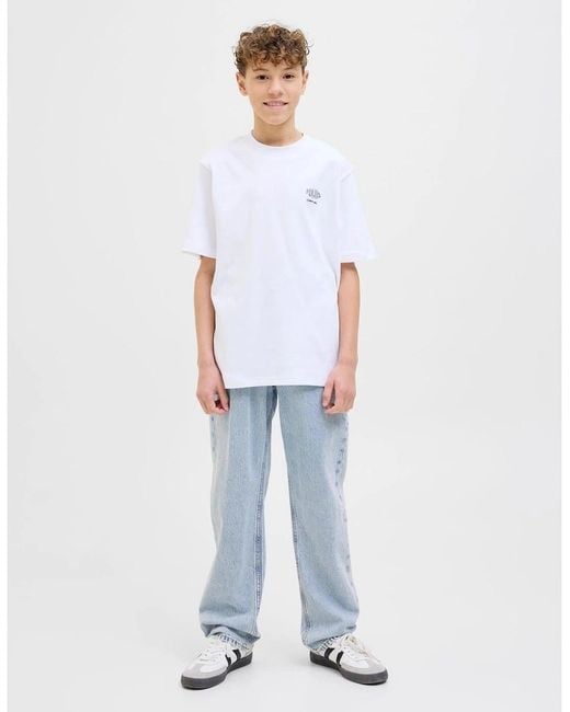 Jack & Jones Blue Chris Wide Leg Relaxed Fit Jeans