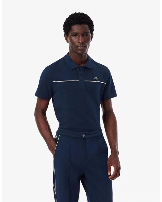 Lacoste Blue Short Sleeve Polo for men