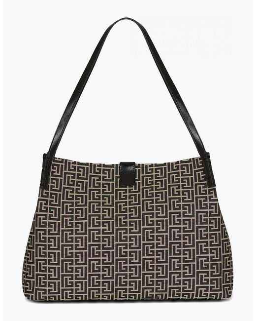 Balmain Black Release Shopper Monogram Tote