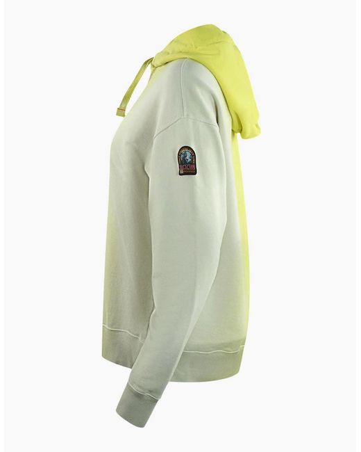 Parajumpers Green Cher Shaded Brand Logo Faded Hoodie
