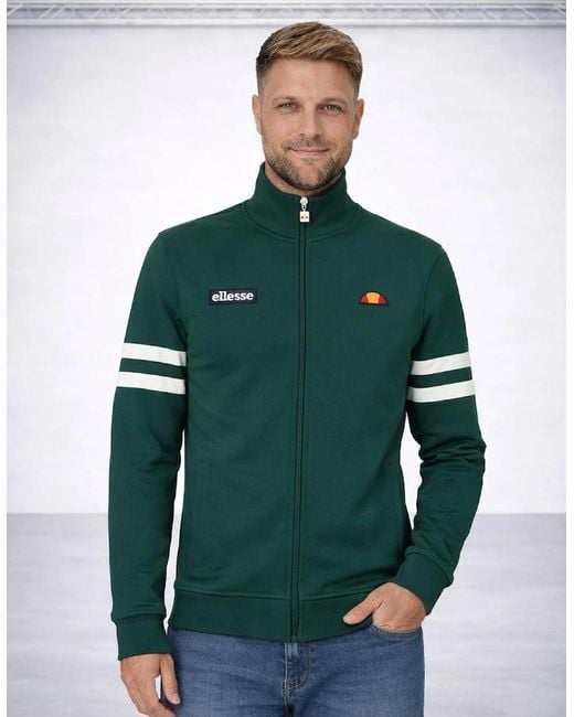 Ellesse Green Roma Track Top Jacket Dark for men