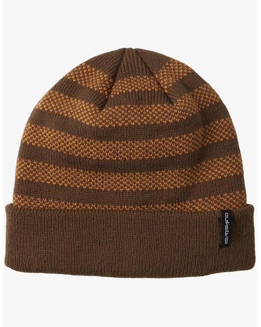 Quiksilver Brown Calm Seas Cuff Beanie for men