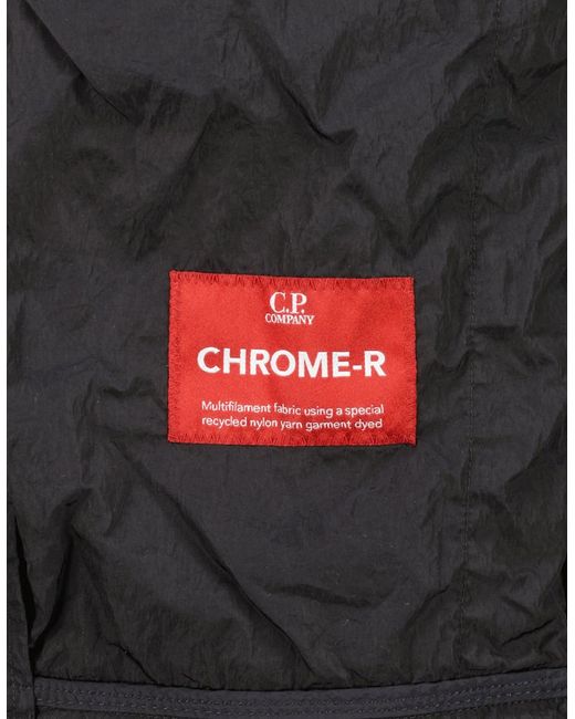 C P Company Black Chrome-R Hooded Lens Jacket for men