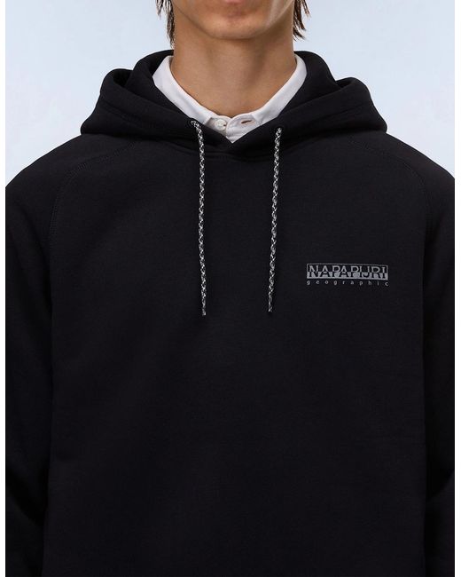 Napapijri Blue B-Back Graphic Hood for men