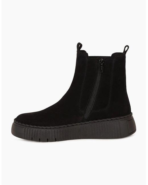 Gabor Black Relaxed Chelsea Boots