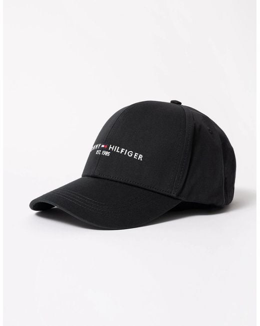 Tommy Hilfiger Black Th Established Cap for men
