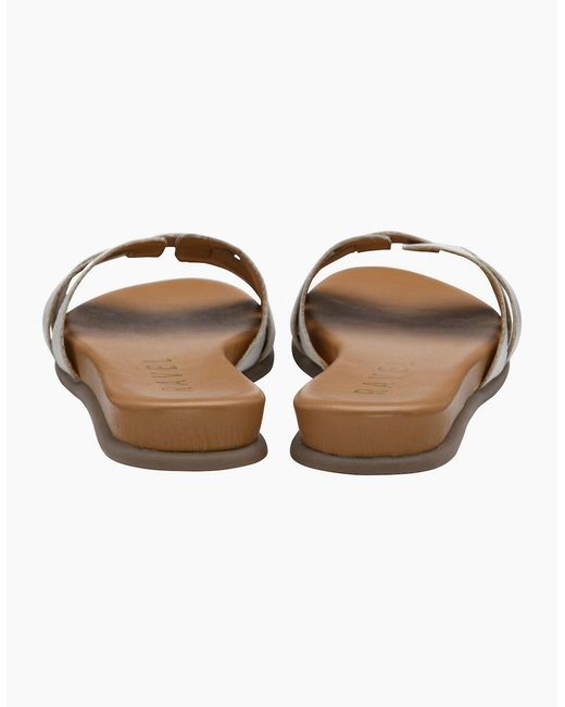 Ravel White Hazon Slider Sandals