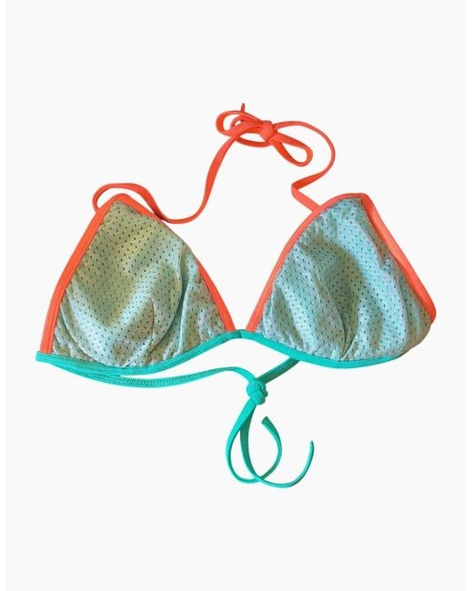 DIESEL Green 0Wacp Calypso Bikini Triangle Top