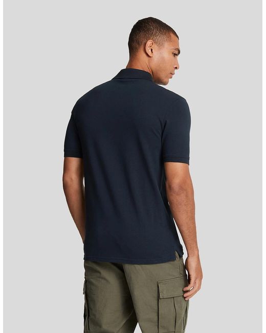 Lyle & Scott Blue Cotton Polo Shirt for men