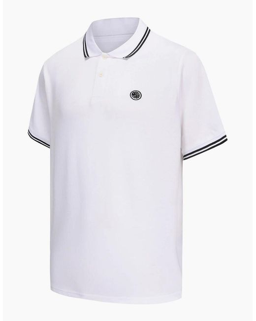 Pretty Green White Barton Polo for men