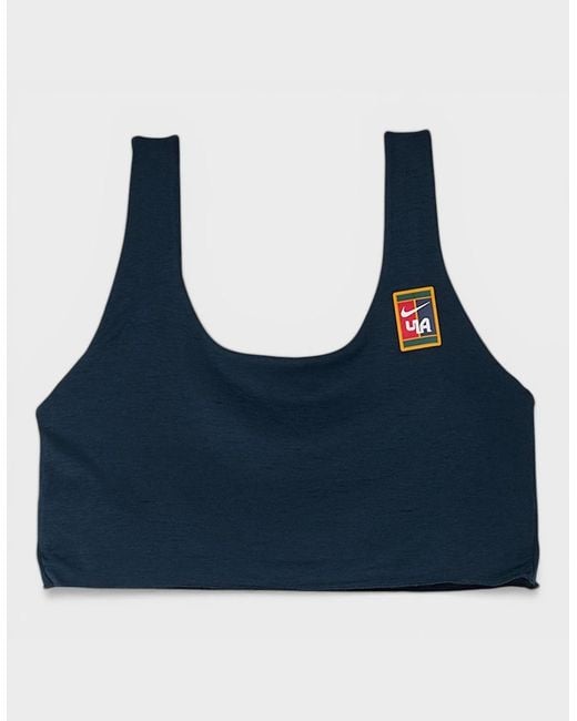 Nike Blue Yoon Light-Support Lightly Lined Sports Bra