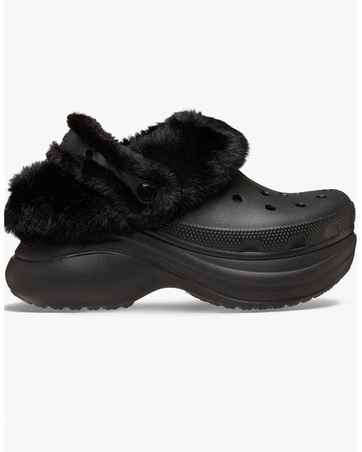 CROCSTM Black Bae Lined Clogs