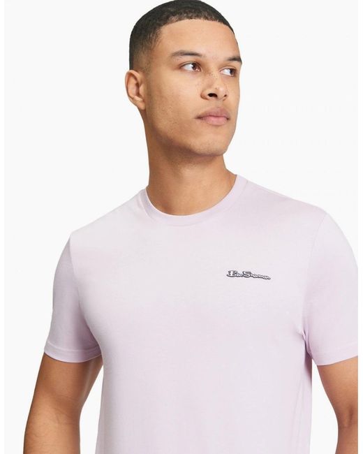 Ben Sherman White Short Sleeve Signature T-Shirt for men