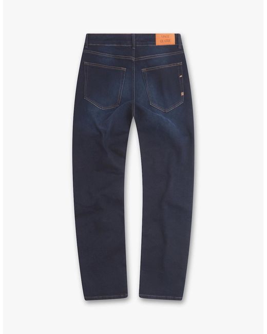 Vingt Quatre Denim Blue Vingt Quatre Taper Fit Rinse Jeans for men