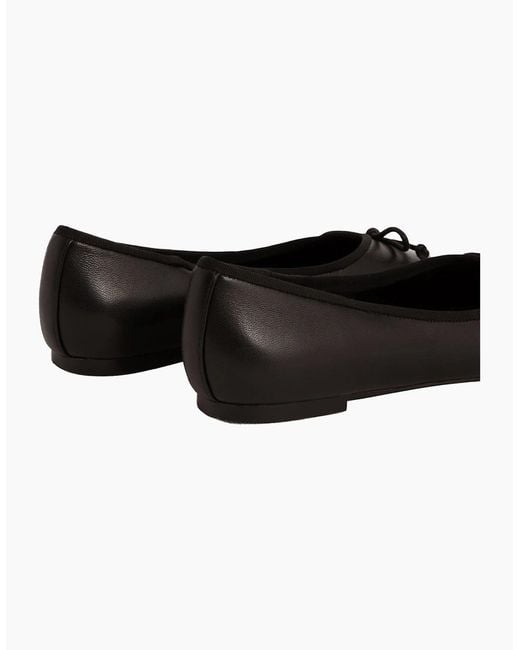 Ted Baker Black Leather Ballet Flat