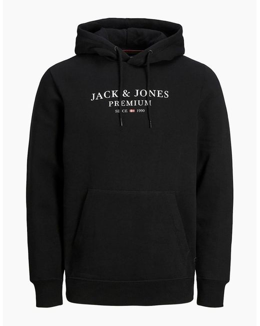 Jack & Jones Blue Bluarchie Hooded Long Sleeve Sweatshirt for men