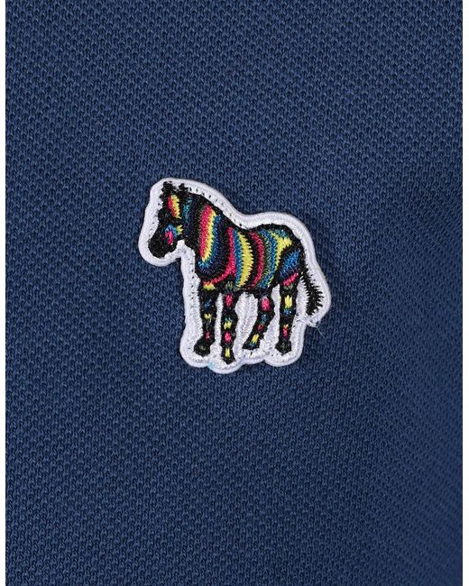 Paul Smith Blue Reg Fit Polo for men