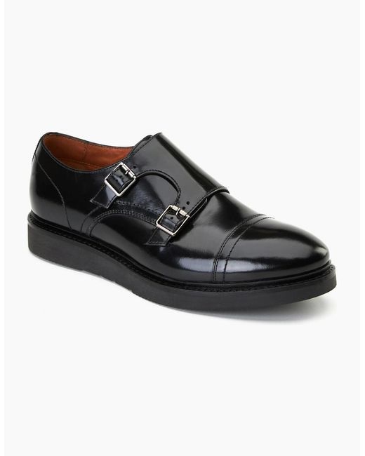 Base London Black Knight Monk Shoes for men