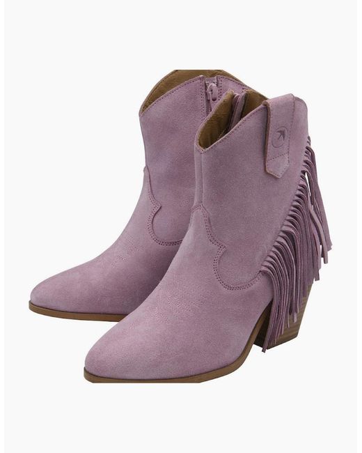 Ravel Purple Horsley Ankle Boots