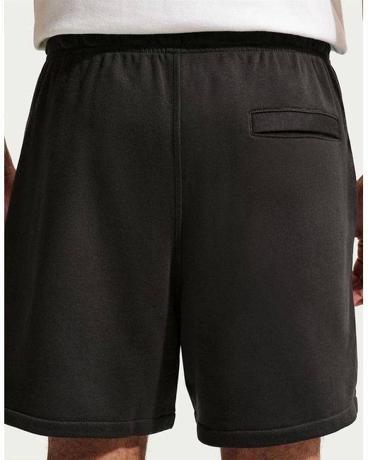 Nike Black Flow Sweat Shorts With Elasticated Waistband for men