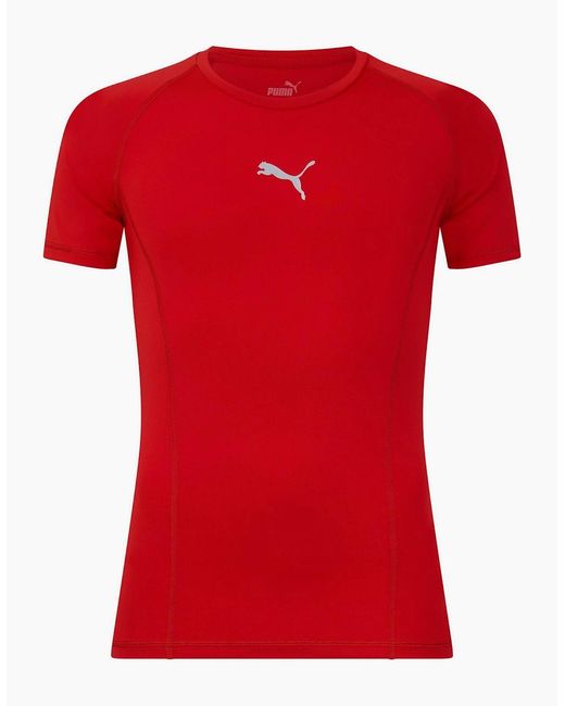PUMA Red Liga Baselayer Tee Ss T-Shirt for men