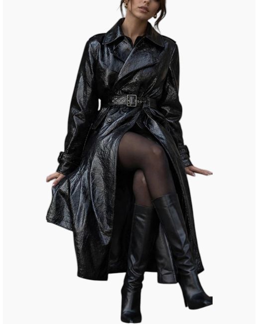 DIESEL Black L-Carolyn Cappotto Long Coat
