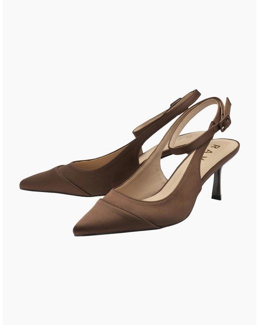 Ravel Brown Catrine Slingback Court Shoes