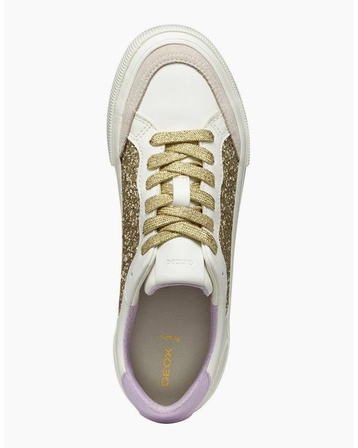 Geox White D Emmeleny Trainers