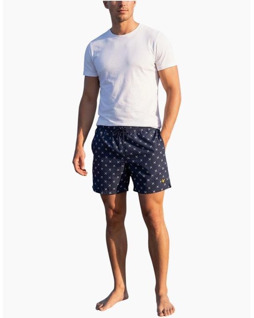 Lyle & Scott Blue Swim Shorts for men