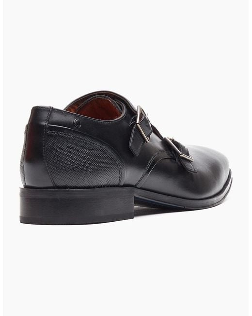 Base London Black London Cleric Monk Shoes