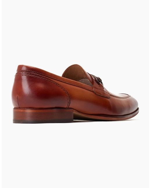Base London Brown Russo Buckle Loafer for men