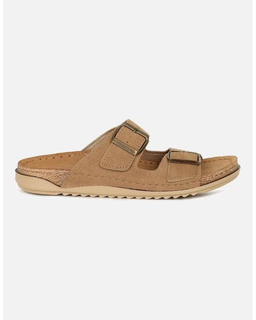 Lotus White Trento Sandals