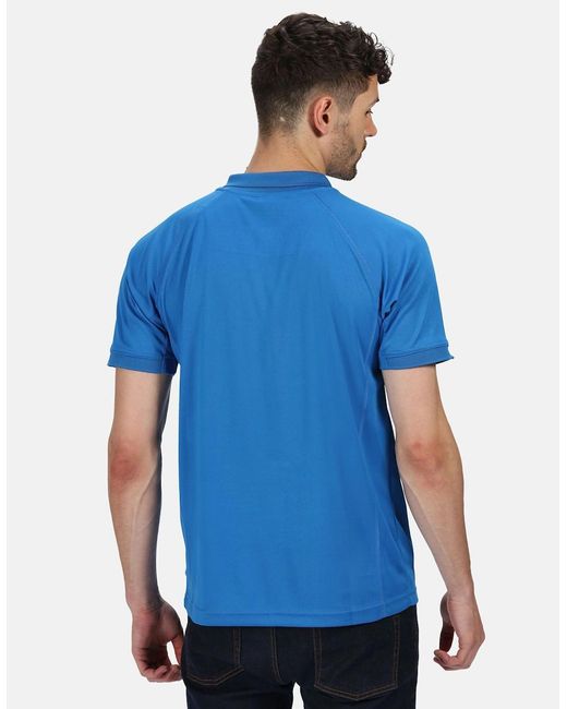 Regatta Blue Hardwear Coolweave Short Sleeve Polo Shirt for men