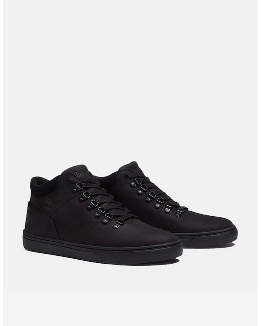 Timberland Black Lisbon Hills Mid Lace Up Shoes for men