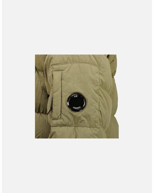 C P Company Green Eco-Chrome R Down Lens Jacket for men