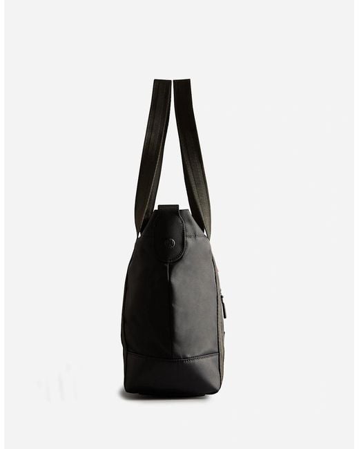 Hunter Black Nylon Midi Topclip Tote