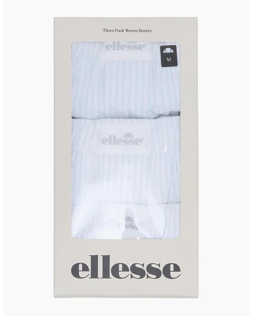 Ellesse Blue Labotte 3 Pack Boxer Short for men