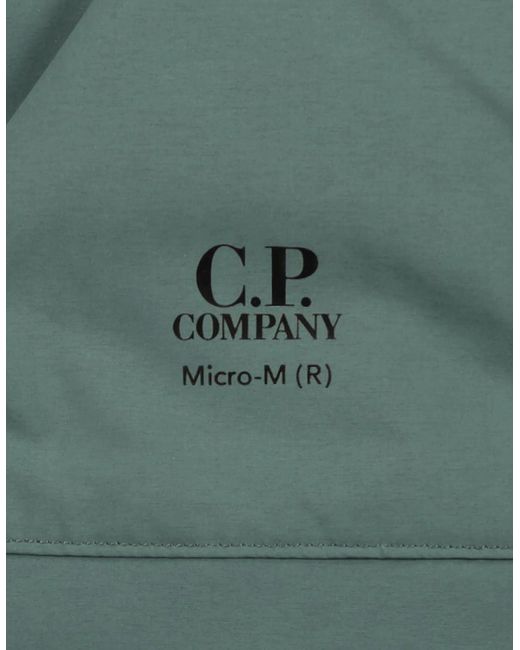 C P Company Green Micro-M Down Jacket for men