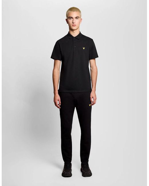 Lyle & Scott Black Sports Polo Shirt for men