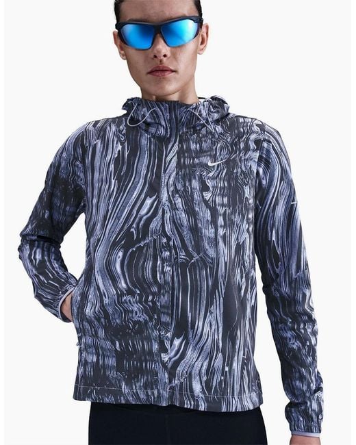 Nike Blue Swift Uv Running Jacket
