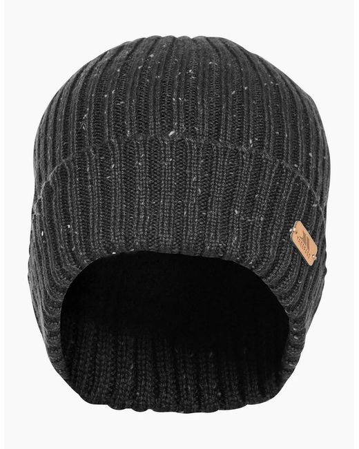 Trespass Black Ray Beanie Hat for men