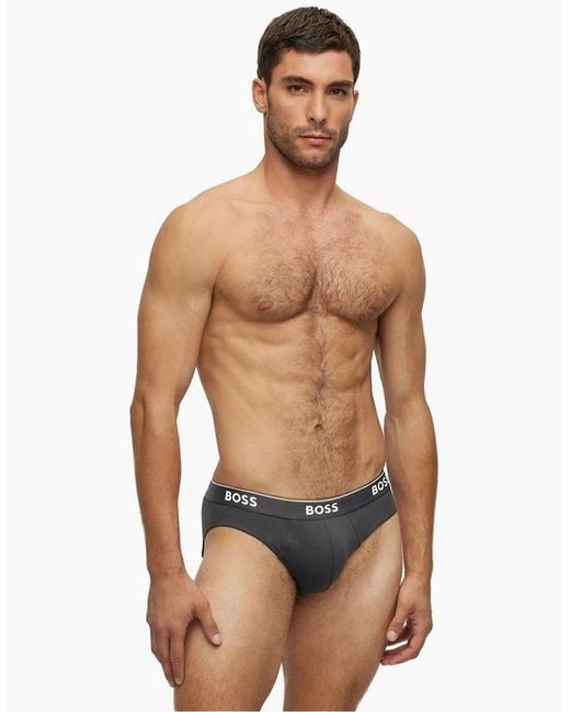 Boss Gray 3 Pack Briefs for men