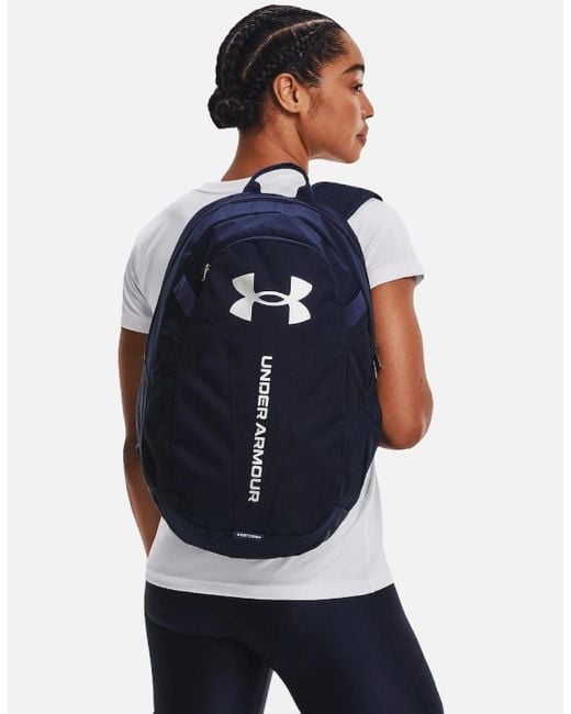 Under Armour Blue Hustle Lite Water Resistant Backpack for men