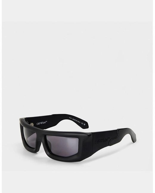 Off-White c/o Virgil Abloh White Volcanite Square Full Rim Sunglasses for men