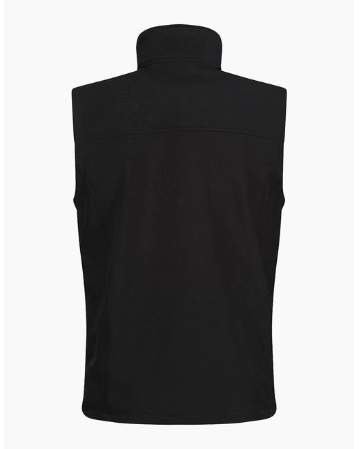 Regatta Black Flux Softshell Bodywarmer Sleeveless Jacket (Water Repellent & Wind Resistant) for men