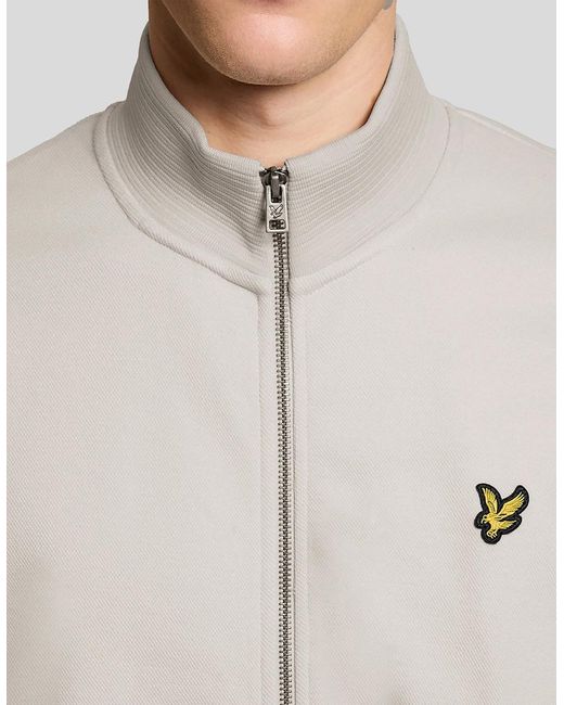 Lyle & Scott Natural Cotton Blend Track Jacket for men