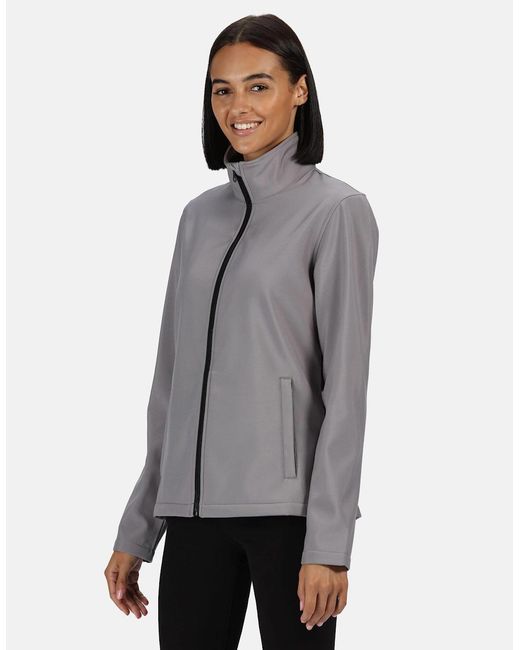 Regatta Gray Professional /Ladies Printable Soft Shell Jacket