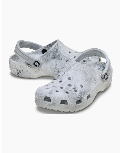CROCSTM Gray Classic Marbled Clogs